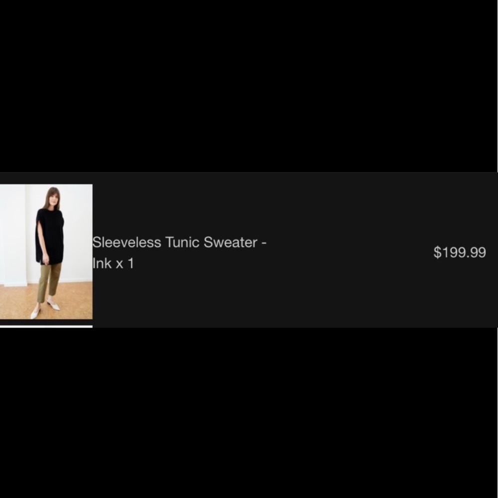 Tribe Alive Laude the Label Black Alpaca Knit Sleeveless Tunic Vest Sweater Dres - Picture 7 of 10